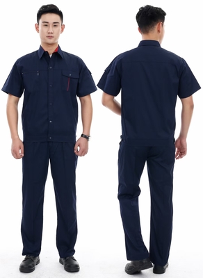 成都防静电工作服短袖定制款式选择-成都服装厂